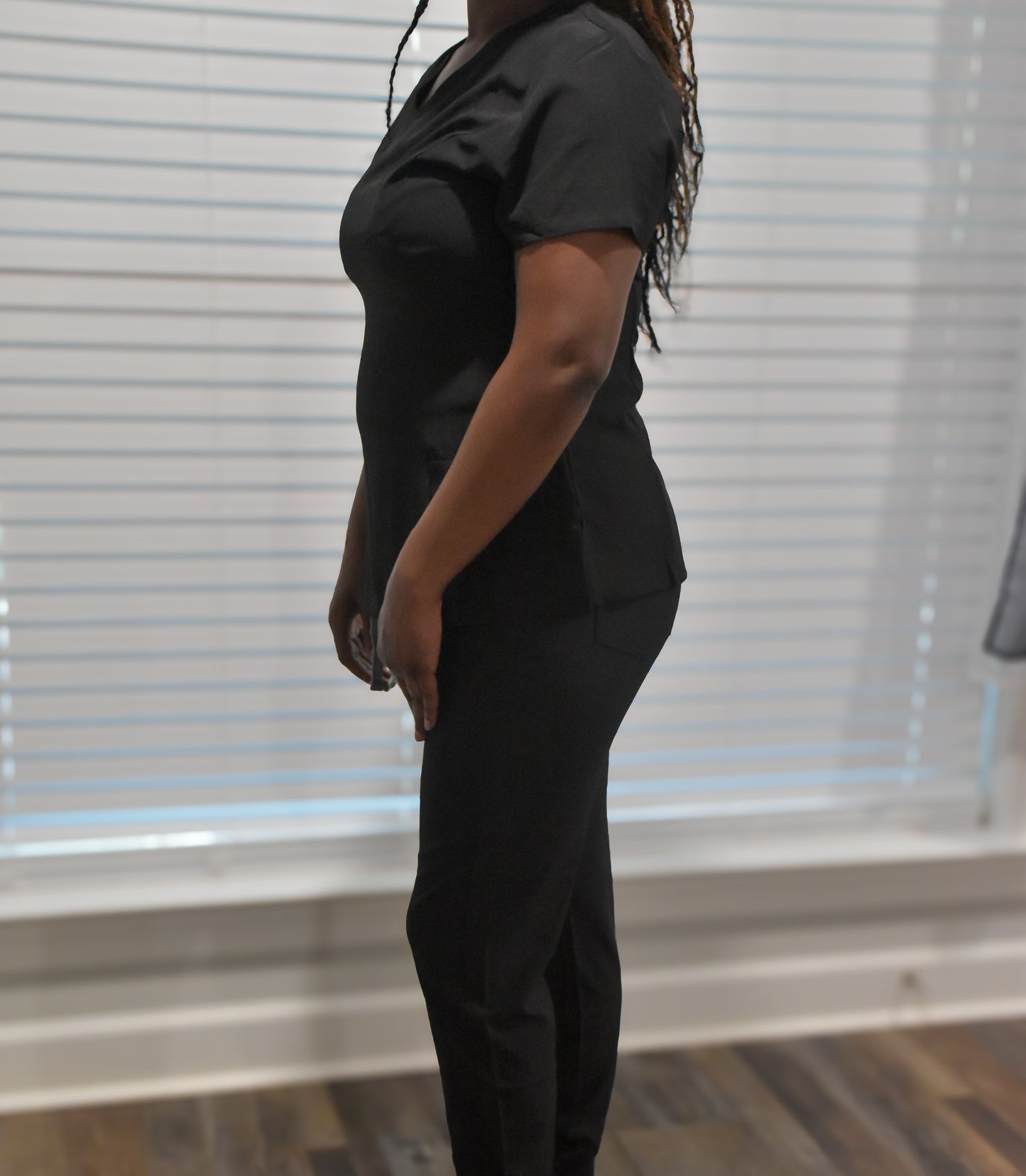 Women's 5-Pocket Medical Uniform Jogger Scrub Set