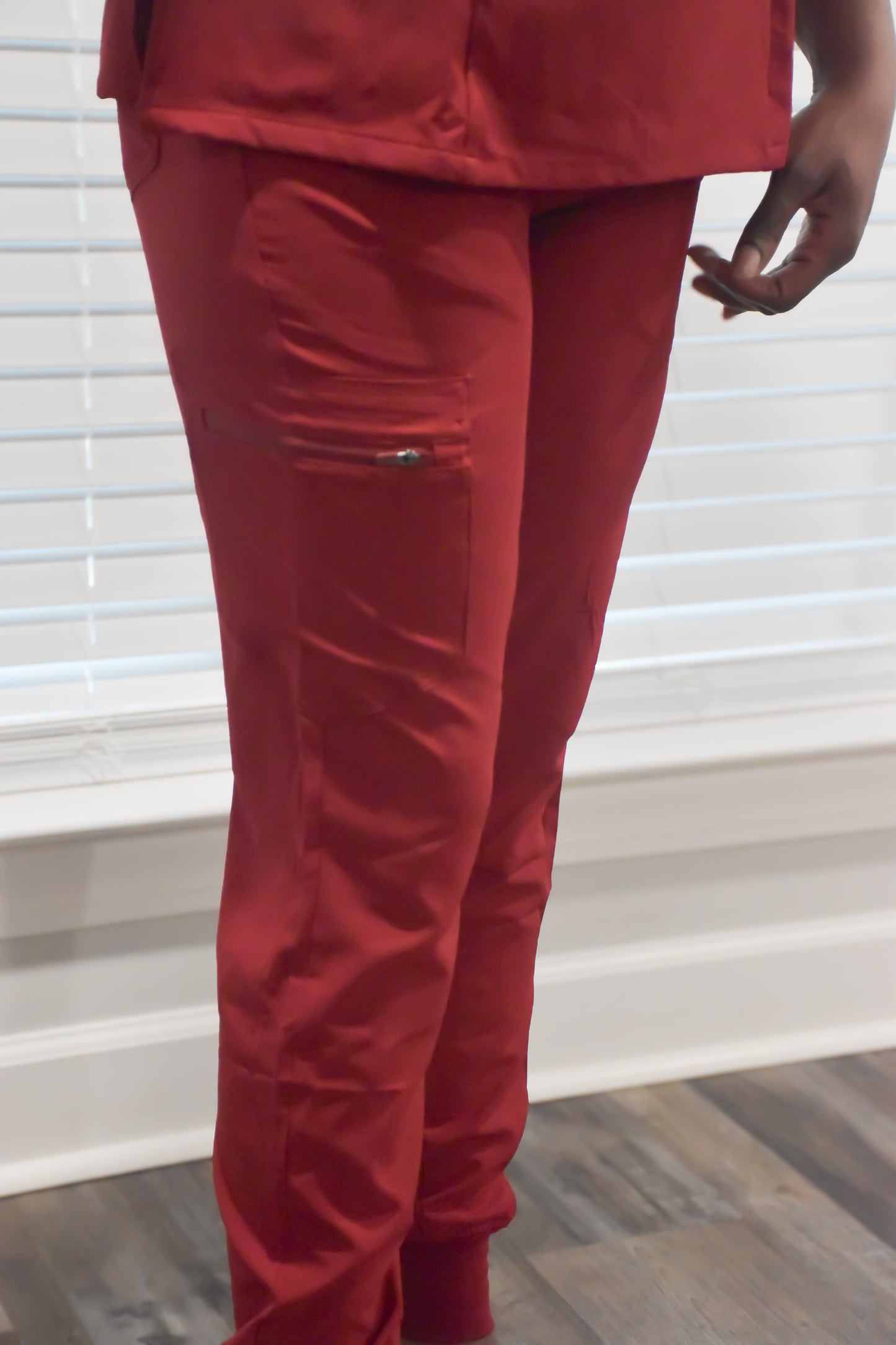 Women's 5-Pocket Medical Uniform Jogger Scrub Set