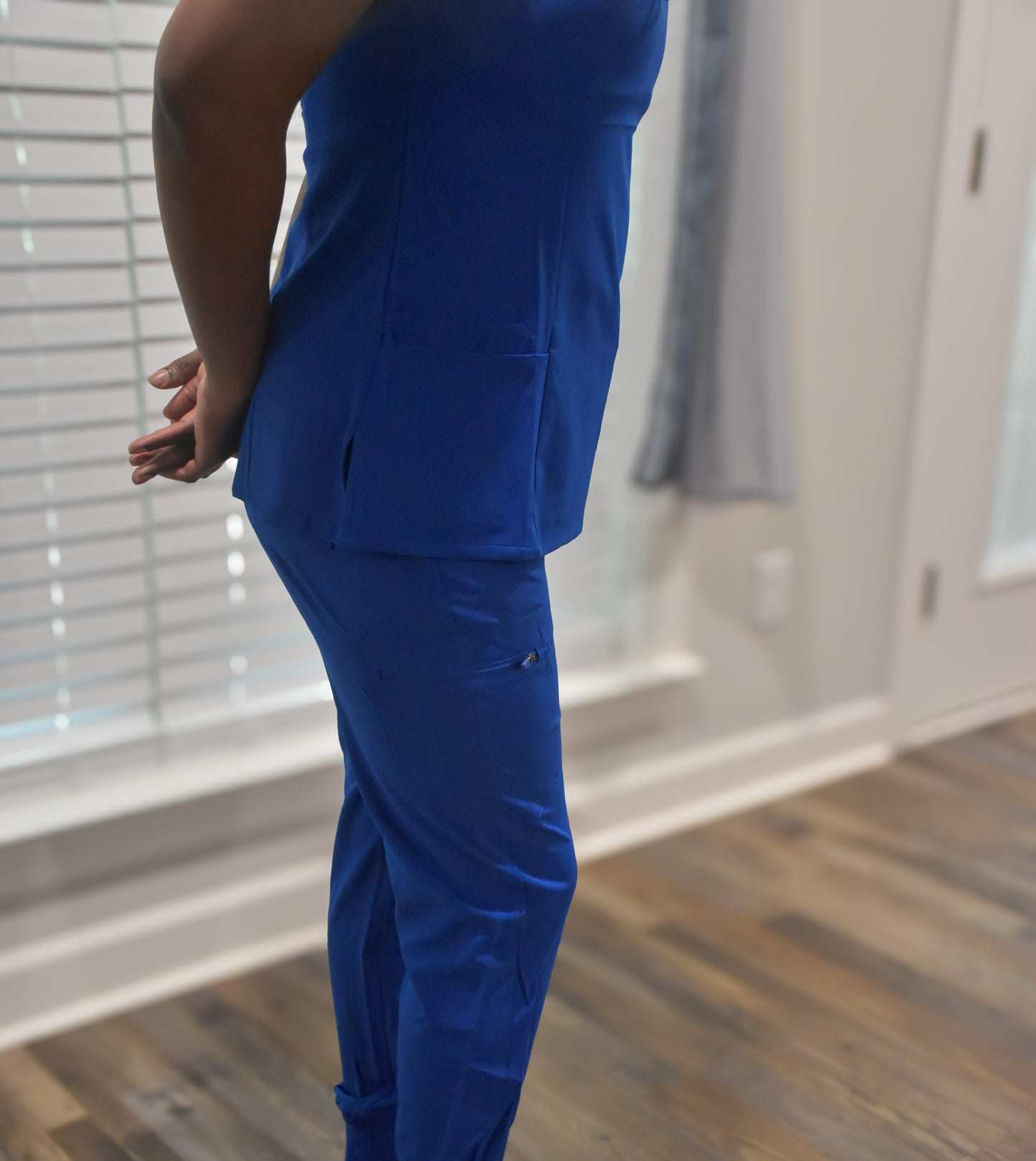 Women's 5-Pocket Medical Uniform Jogger Scrub Set