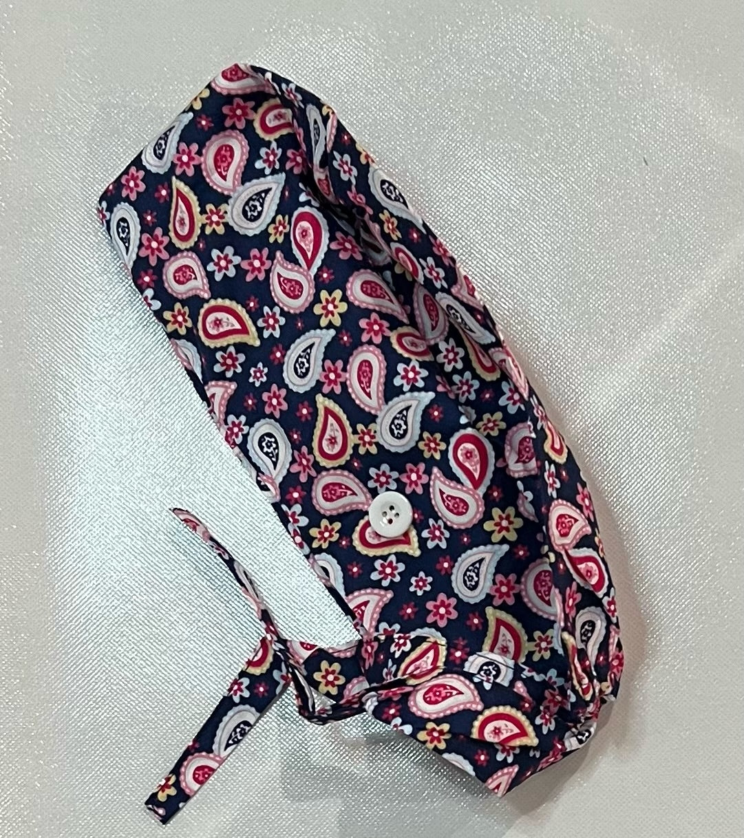 Custom Unisex Hair Hat Adjustable Scrub Caps - Cotton Print Cap With Button
