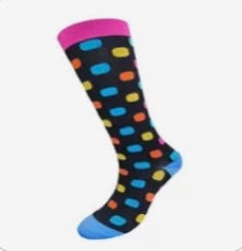Women's Spandex/Nylon Knee High Sports Compression Socks for Nurses 15-20mmhg